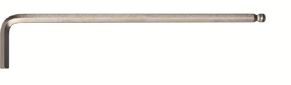 INBUSSLEUTEL MET KOGELKOP, METR., LANG, L=90, SW 1,5
