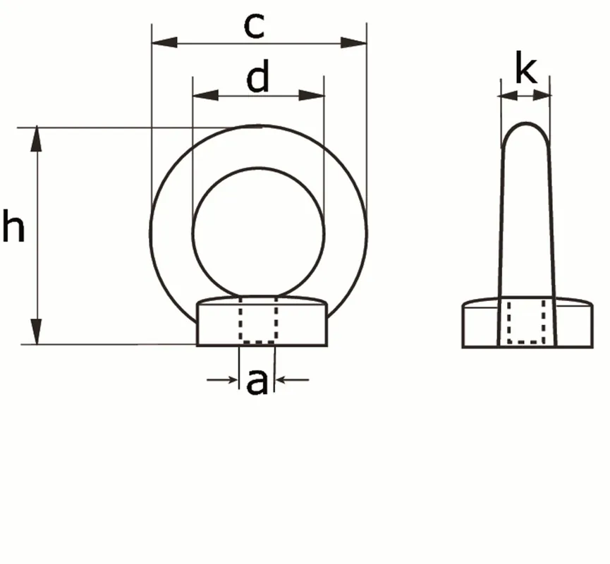RINGMOER M8 VERZONKEN TYPE 582 (OOGMOER)