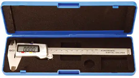 SCHUIFMAAT, 150MM, RVS, LCD, 1/100 MM, MM/INCH, POWERCRAFT