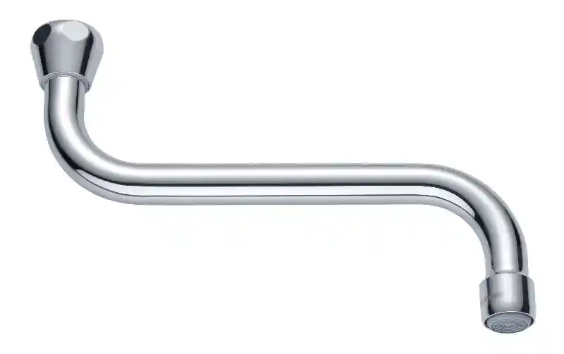S-UITLOOP MET CASCADE® SLC VERCHROOMD 1/2" 250MM