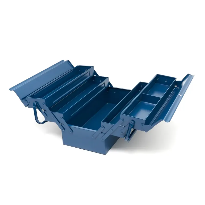 ERRO METALEN GEREEDSCHAPSKIST 43CM, 5-DELIG