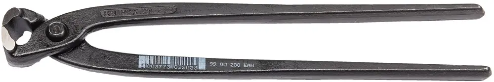 MONIERTANG GEPOLIJST/ZWART 280 MM