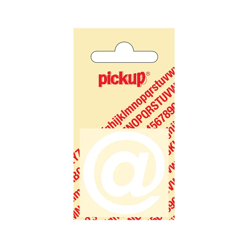 PLAKLETTER HELVETICA 40 MM WIT @