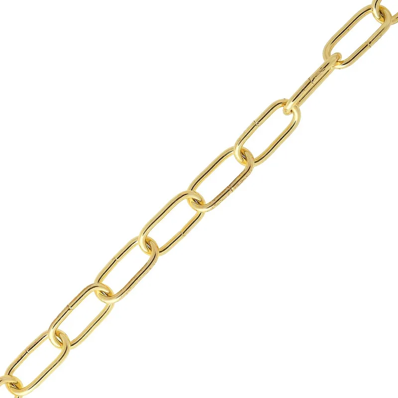SIERKETTING VERMESSINGD 22X3 MM PRIJS PER METER