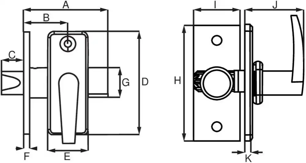 DRB1050 SCP / INSTEEKGRENDEL M.SLUITPLAAT 70/50