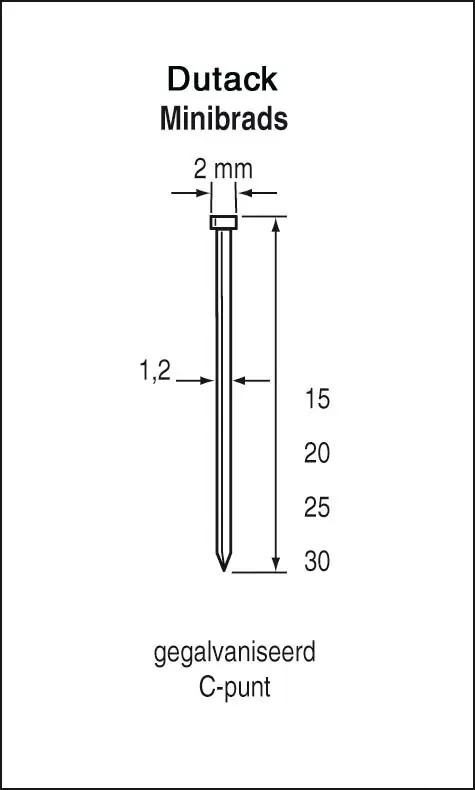 MINIBRAD SKN12 CNK 20 MM DOOS 5MILLE
