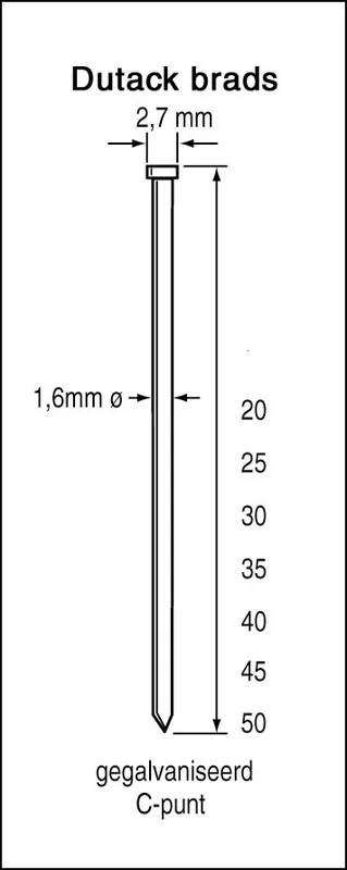BRAD SKN16 CNK 40 MM DOOS 2,50MILLE