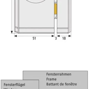FTS96 WIT BIJZETSLOT AL0125 - HUISBEVEILIGING RAAM