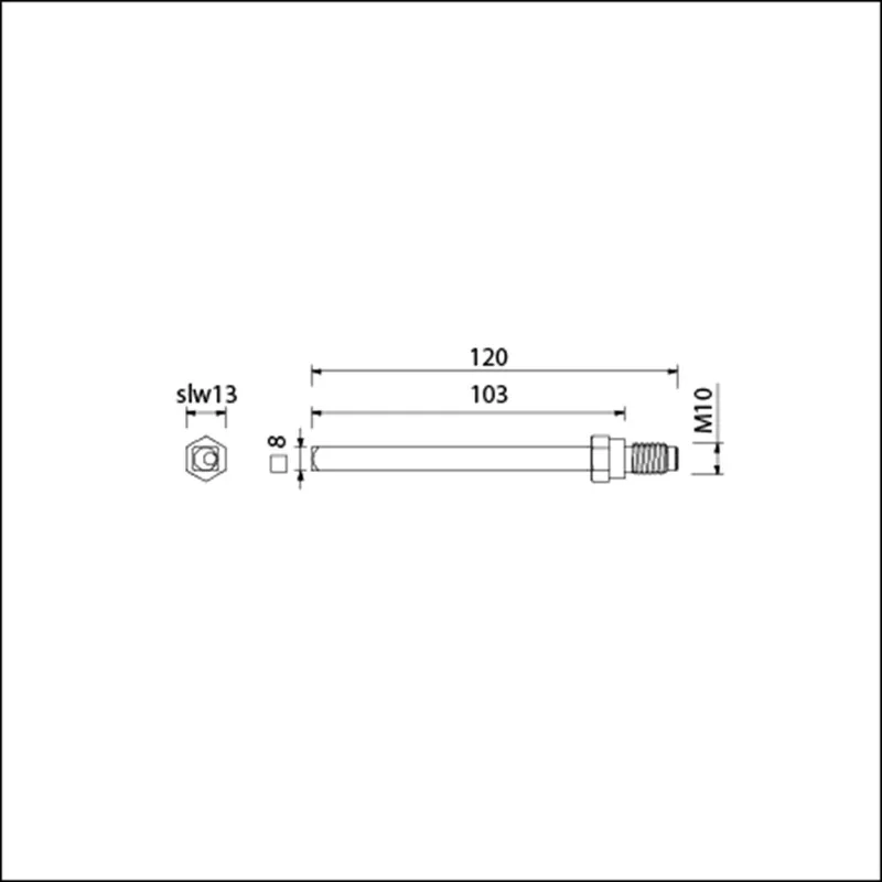 GELAGERDE WISSELSTIFT 8X120 MM AMI QUICK (8*103)