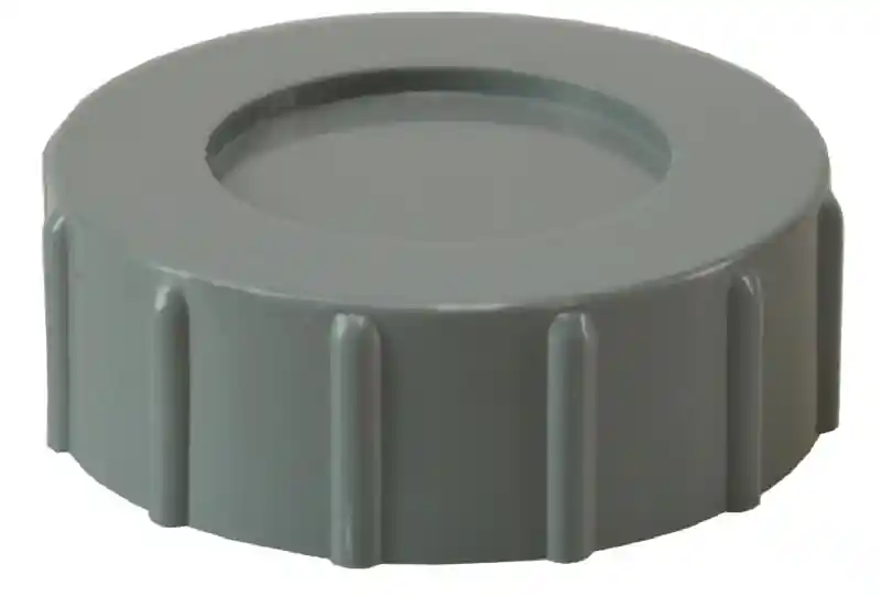 SIFON SCHROEFDOP MET PAKKINGSRING VOOR 40 MM PVC
