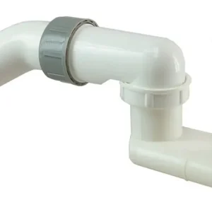 DOUCHEBAKSIFON MET PLUG 1 1/2" PVC WIT