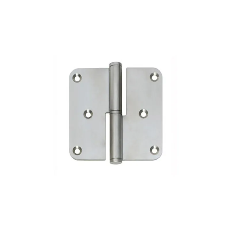 PAUMELLES DIN RECHTS AFGEROND 3,5""X3,5"" (89X89X2.5) RVS