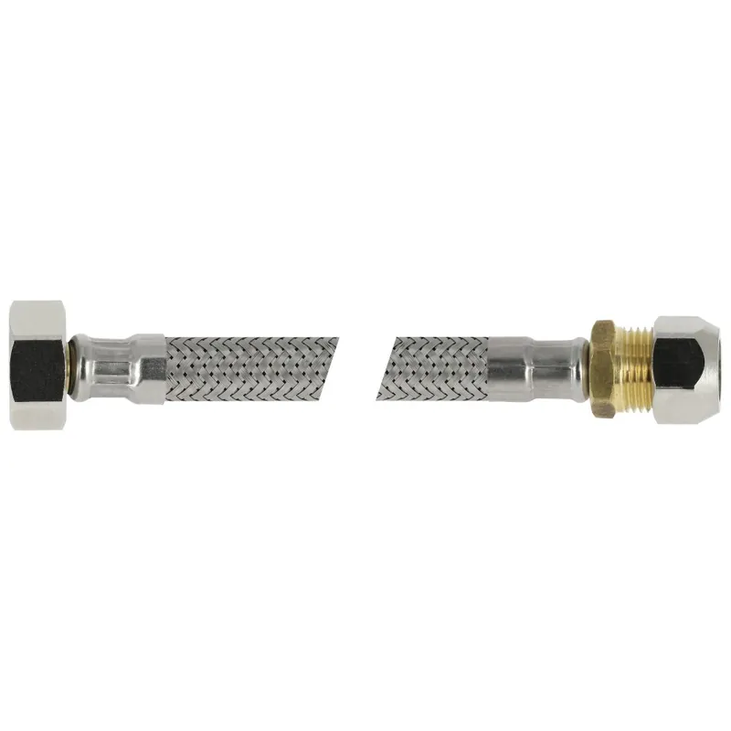 BONFIX RVS FLEX. AANSLUITLEIDING 50CM 3/8" BI.X 12MM KNEL