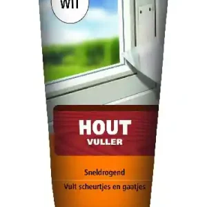ALABASTINE HOUTVULLER WIT TUBE 330GR
