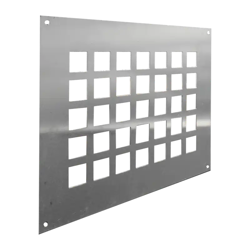 VENTILATIEPLAAT, ALUMINIUM - MILL-FINISH - LUCHTDOORLAAT 168