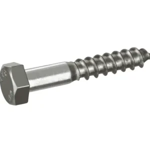 HOUTDRAADBOUT RVS-A2 SW-17 DIN571 10X80