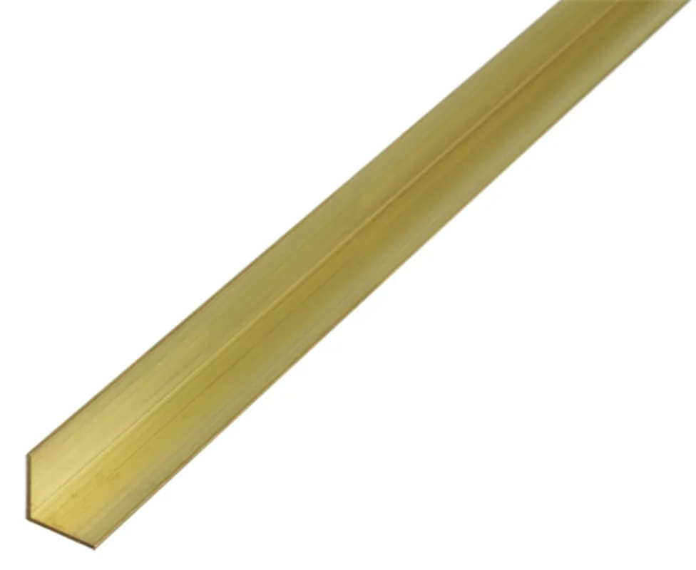 HOEKPROFIEL MESSING 10X10X1MM 1 METER