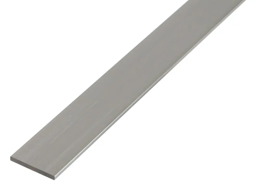 ALUMINIUM PLATTE STANG ZILVER 15 X 2 1 METER