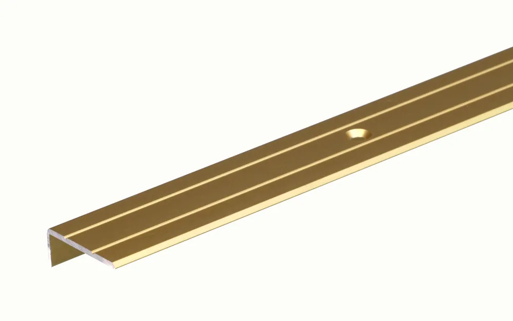 TRAPKANT,ALU GOUD ELOX 25X20X1,5/2M