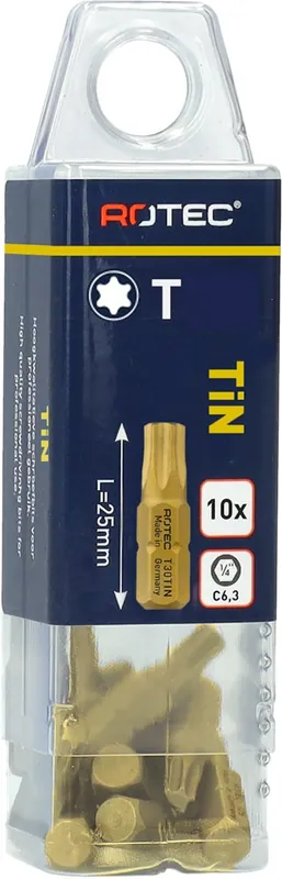 SCHROEFBIT TIN, C6.3, T 10X25