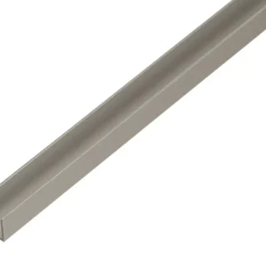 U PROFIEL ALUMINIUM ZILVER 19X15X15X1.5 1METER