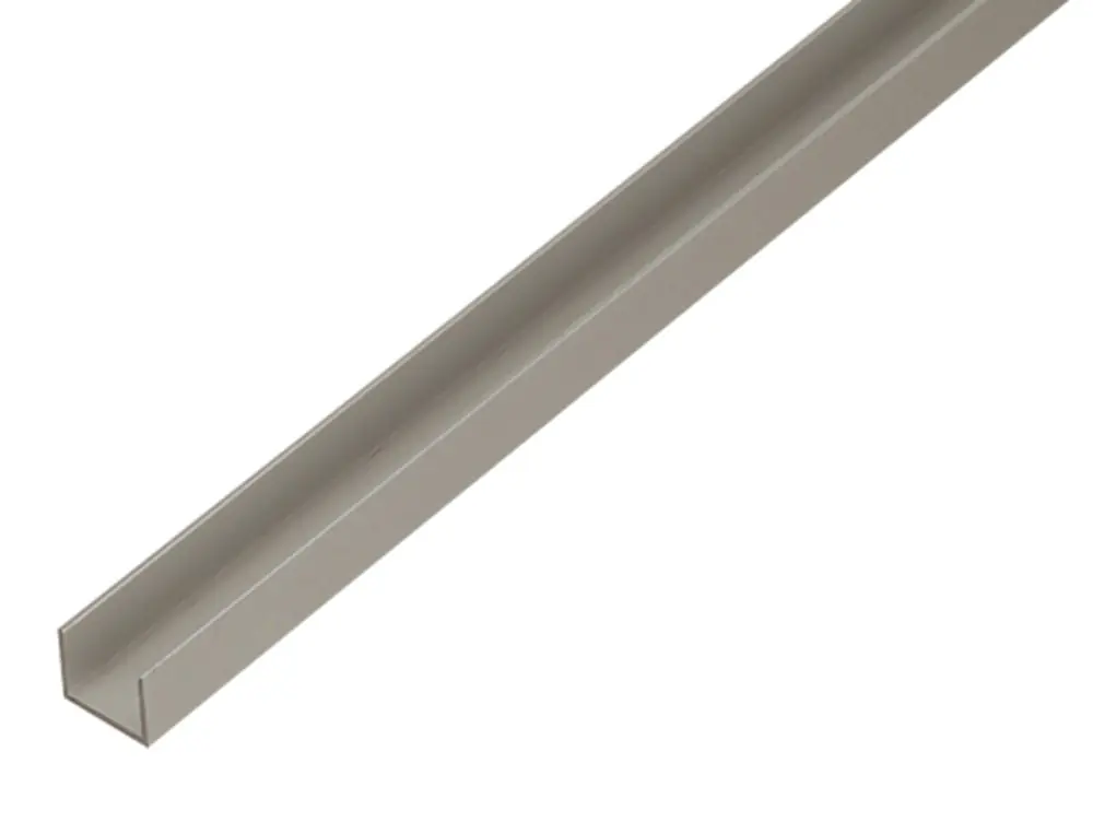U PROFIEL ALUMINIUM ZILVER 19X15X15X1.5 1METER