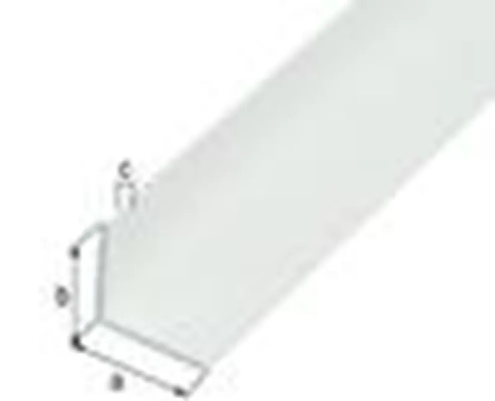 HOEKPROFIEL,PVC,WIT,25X25X1,8/1M
