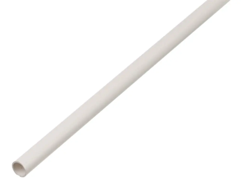 RONDE BUIS PVC WIT 10X1 1METER