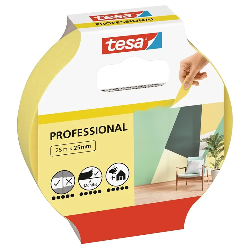 TESA® AFPLAKBAND WASHI INDOOR 25M X 25MM