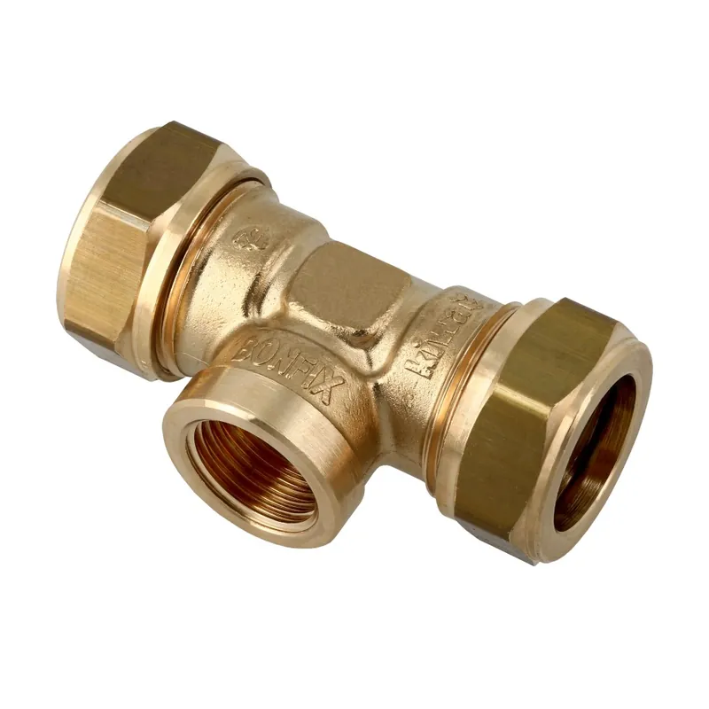 BONFIX KNEL MESSING T-STUK 22 X 1/2" BI.DR. X 22 MM