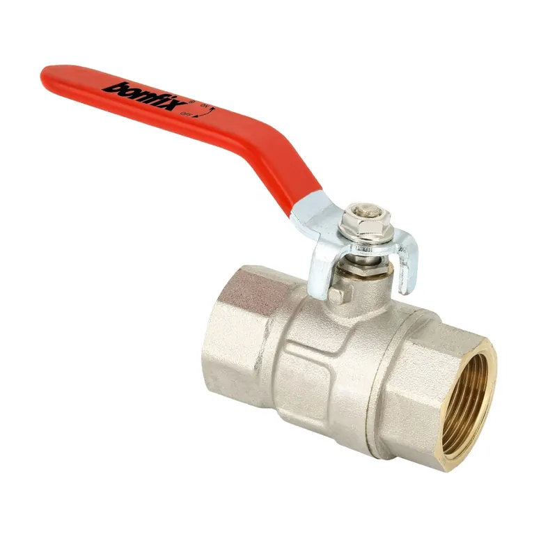 BONFIX KOGELKRAAN 3/8" BI.DR. X 3/8" BI.DR. + RODE HENDEL