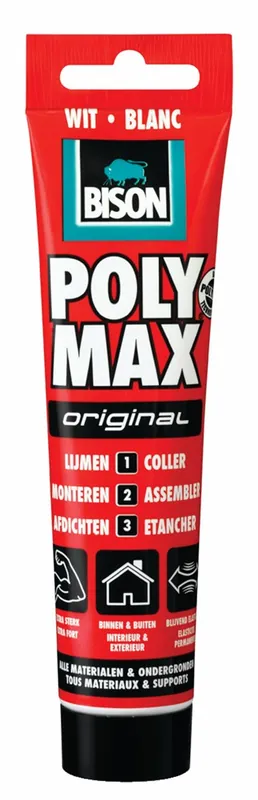 BISON POLY MAX® ORIGINAL WIT HANGTUBE 165 G NL/FR