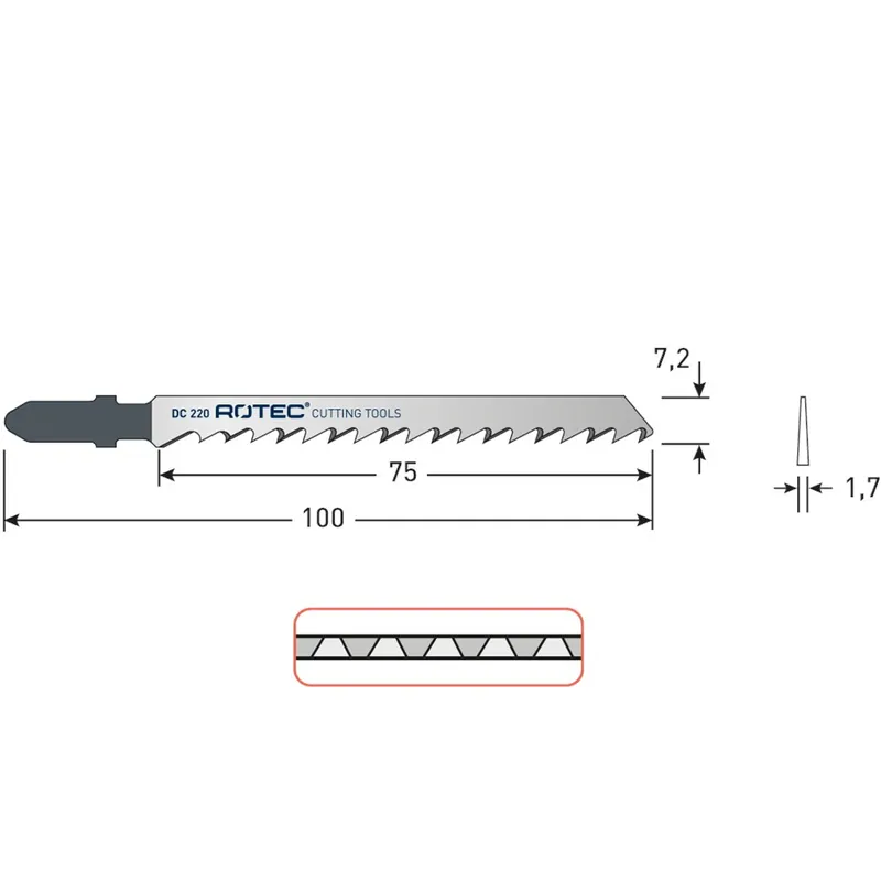 DECOUPEERZAAGBLAD DC220 / T101DP