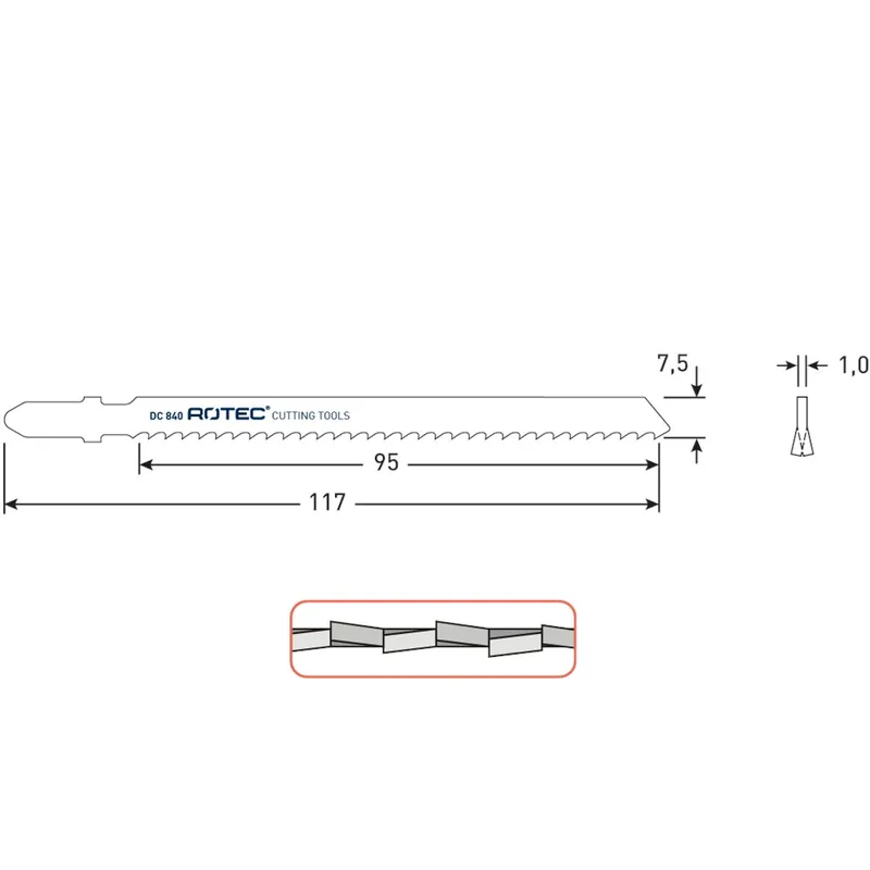 DECOUPEERZAAGBLAD DC840
