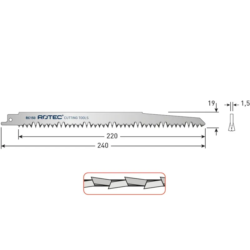 RECIPROZAAGBLAD RC150 / S1531L