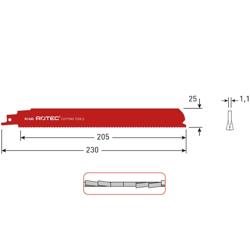 RECIPROZAAGBLAD RC680 / S1126BEF
