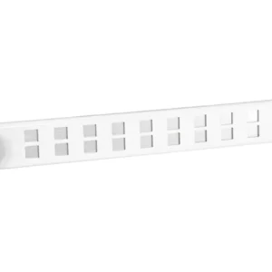 ALU SCHUIFROOSTER BOLD LINE 370X40MM WIT