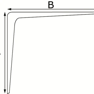 ES 3152B / DRAGER ALUMINIUM 100X150MM WIT
