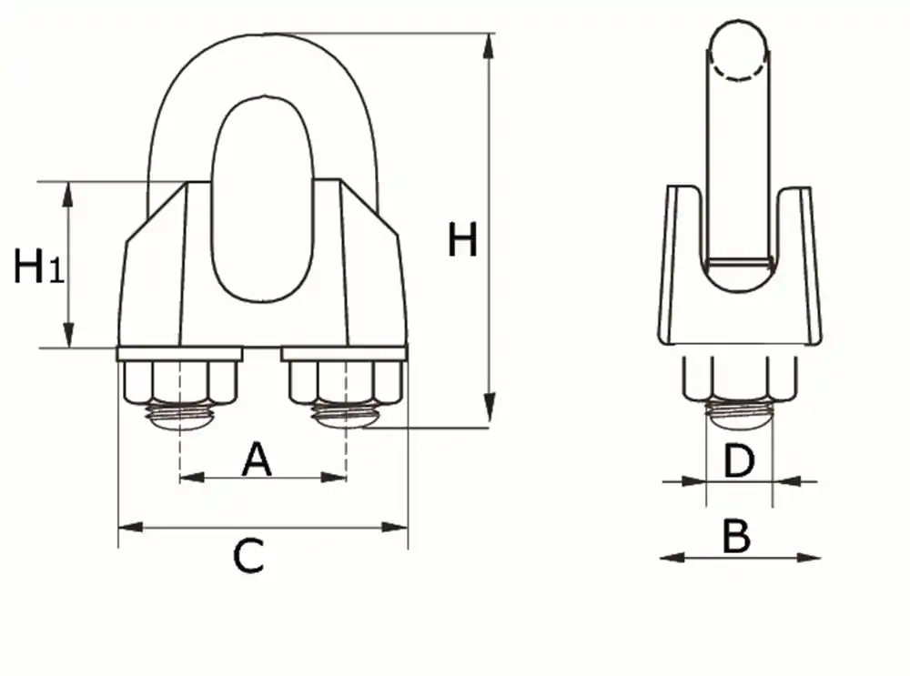 SDK D74105IZL / STAALDR.KLEM TYPE741 05MM RVS