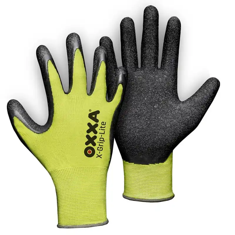 OXXA X-GRIP-LITE 51-025,ZWART/GEEL, 8