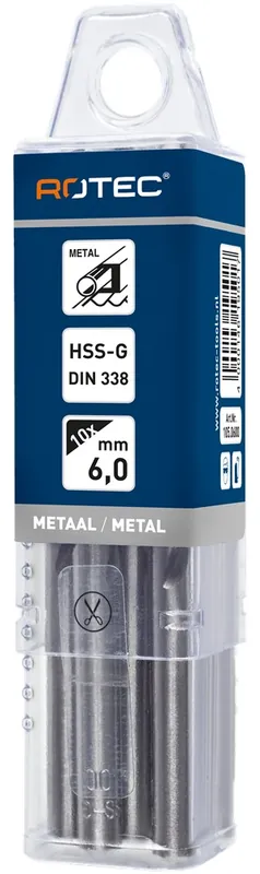 HSS-G SPIRAALBOOR, DIN 338, TYPE N, BLANK, ø8,6