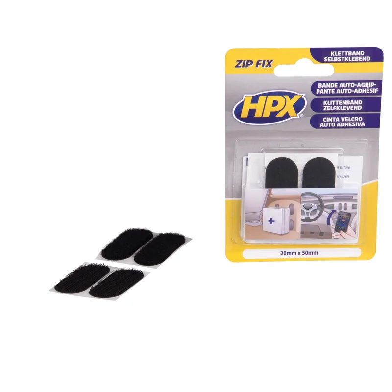 HPX ZIP FIX KLITTENBAND PADS - 20MM X 50MM