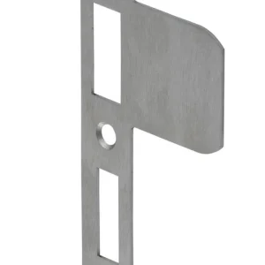 VP 1279/17/U DR.2+4 SLUITPLAAT, RVS 23X127.3MM AFGEROND, VERLENGD, DR