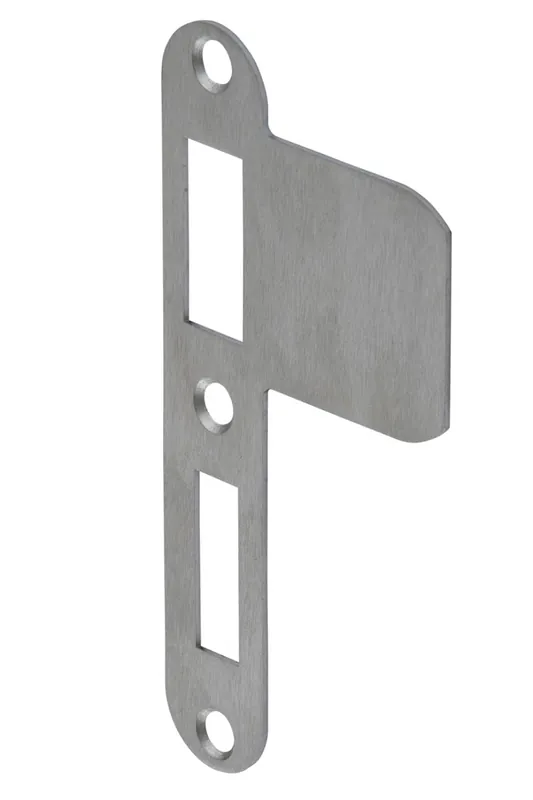 VP 1279/17/U DR.2+4 SLUITPLAAT, RVS 23X127.3MM AFGEROND, VERLENGD, DR