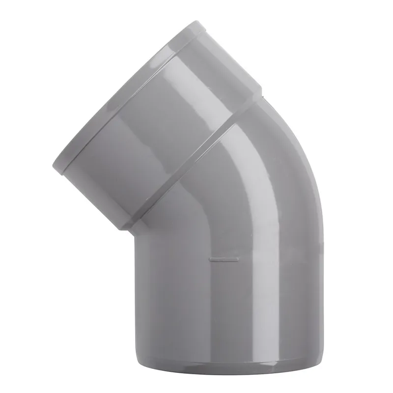 BOCHT PVC 1X LIJMMOF/VERJONGING Ø 125MM 45º