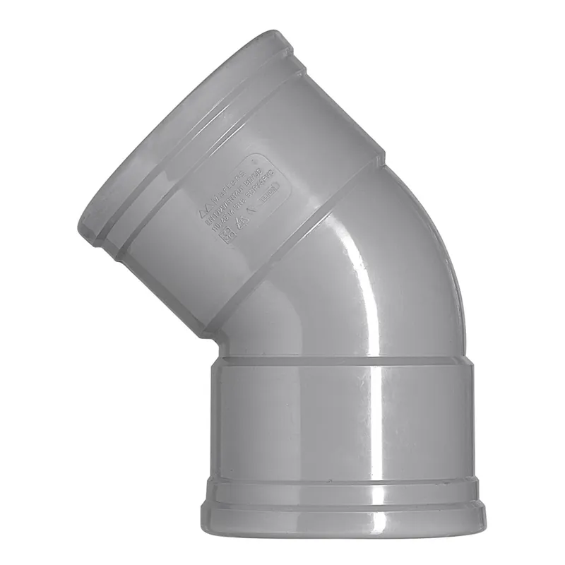 BOCHT PVC 2X MANCHETMOF Ø 110MM 45°