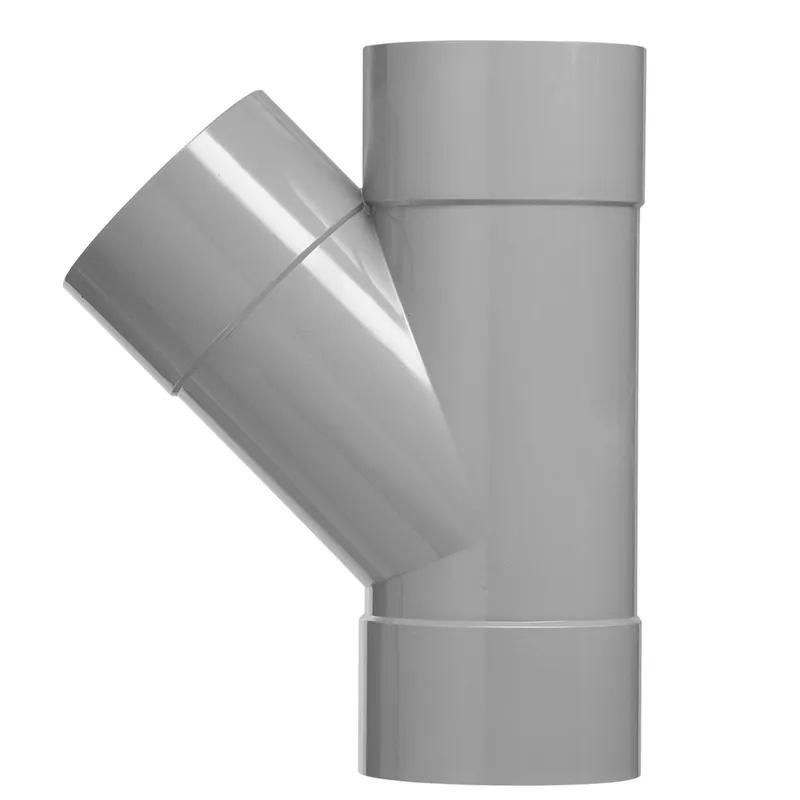 T-STUK PVC 3X LIJMMOF Ø 110MM 45°