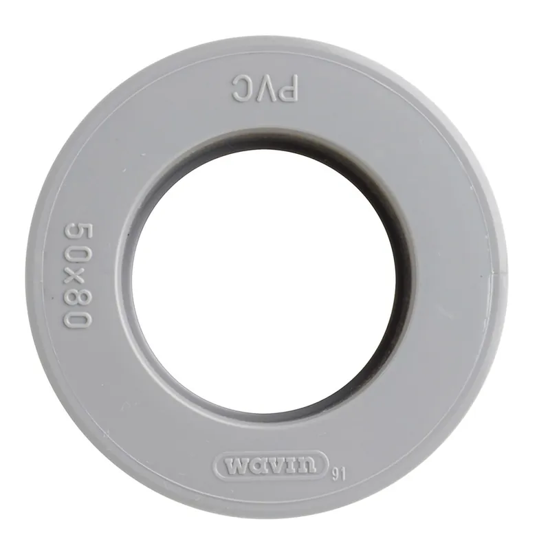 VERLOOPSTUK PVC 1X LIJMMOF Ø 50 MM X 80 MM