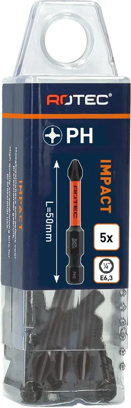 IMPACT SCHROEFBIT PH 1, L=50, E6.3, BASIC