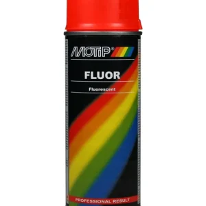MOTIP FLUORESCERENDE LAK ROOD / ORANJE 400 ML